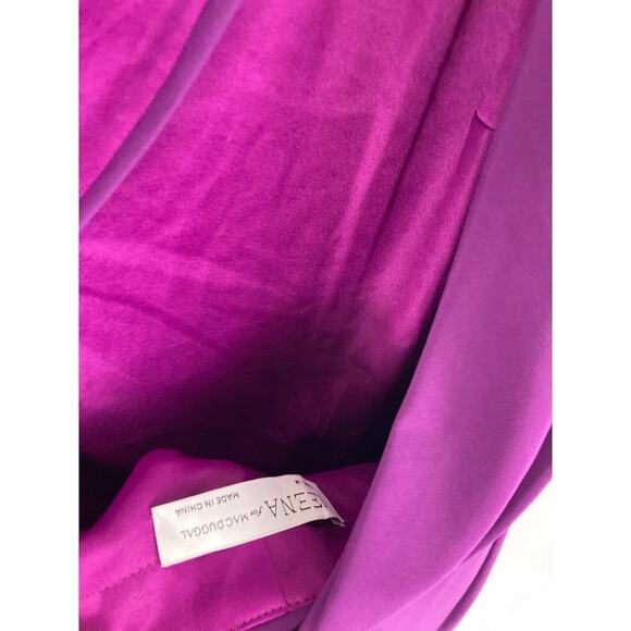 Ieena for Mac Duggal One Shoulder Jersey Sheath Gown in Purple Size Medium - Picture 6 of 7